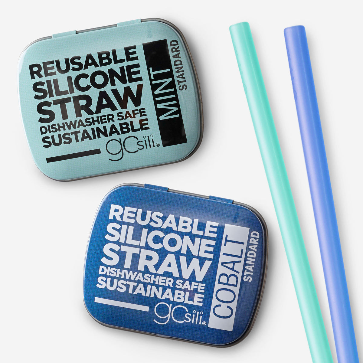 GoSili Extra Wide Reusable Straw Set – Natural Okie Baby