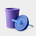 Silicone Cup with Lid + Straw, Sand – Clifton Collective